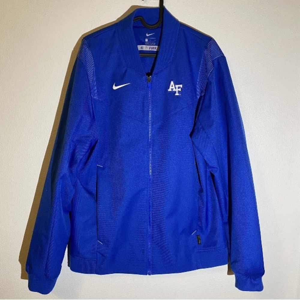 Nike Air Forceโ Falcons On Field Royal Blue Jacket Zip Up READ